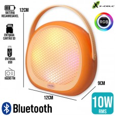 Caixa de Som Bluetooth 10W GTS-1945 X-Cell - Laranja